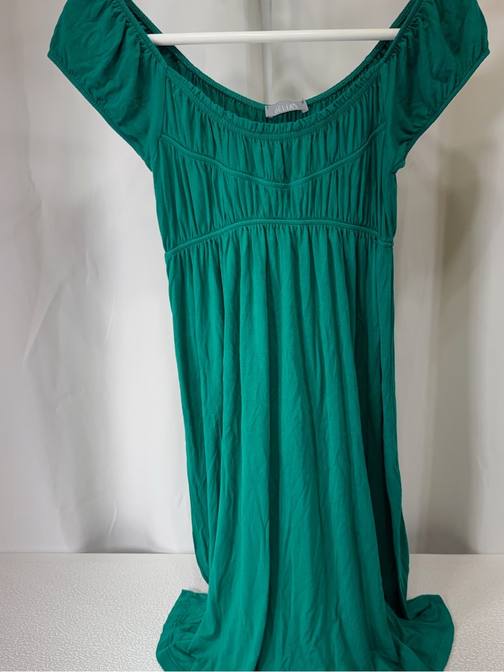 dELiA*s Teal Green One-Shoulder Midi Dress 3338